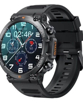 K56pro Touch Screen Smartwatch Sejt Aktivitetsur Med  Ips Skærm Sort