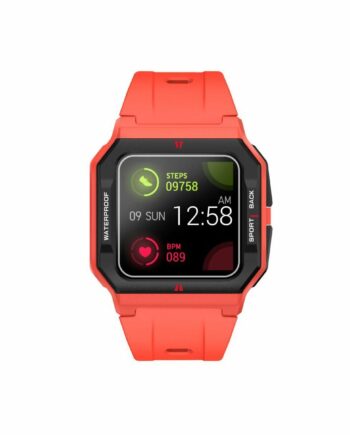 Radiant Ras10502 Smartwatch Rød Silikonerem