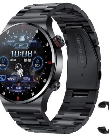 Smart Watch Black Steel Ip67