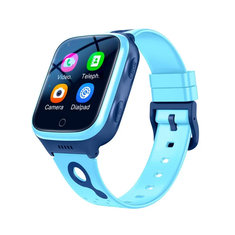 K9h Vandtæt Gps Smartwatch Til Børn Med Gps Positionering Geo Hegn Blå