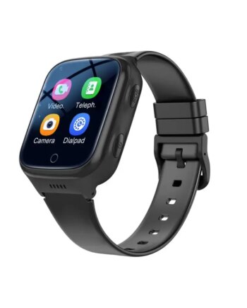 K9h Vandtæt Gps Smartwatch Til Børn Med Gps Positionering Geo Hegn Sort