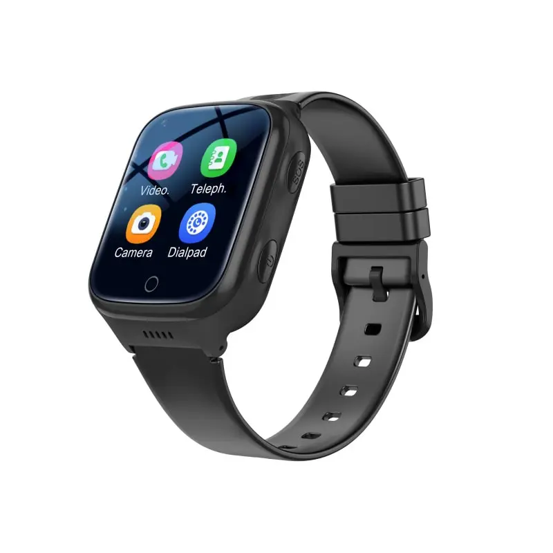 K9h Vandtæt Gps Smartwatch Til Børn Med Gps Positionering Geo Hegn Sort