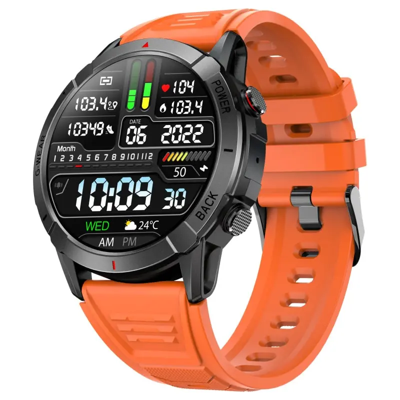 Nx10 Amoled Touch Screen Smartwatch Aktivitets Vibrant Orange
