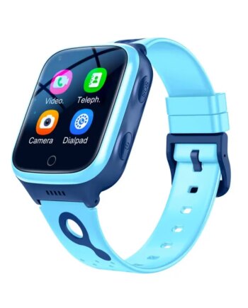 K9h Vandtæt Gps Smartwatch Til Børn Med Gps Positionering Geo Hegn Blå