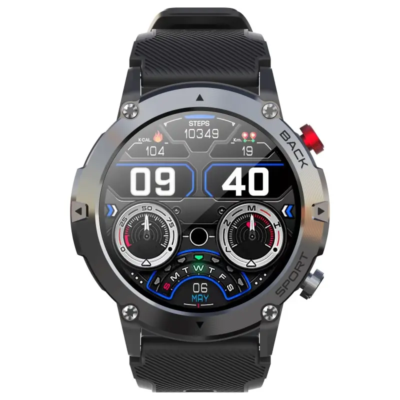 Lemfo Lf26 Max Smartwatch Touch Screen Smartwatch Der Kan Tåle Blive Brugt Sort