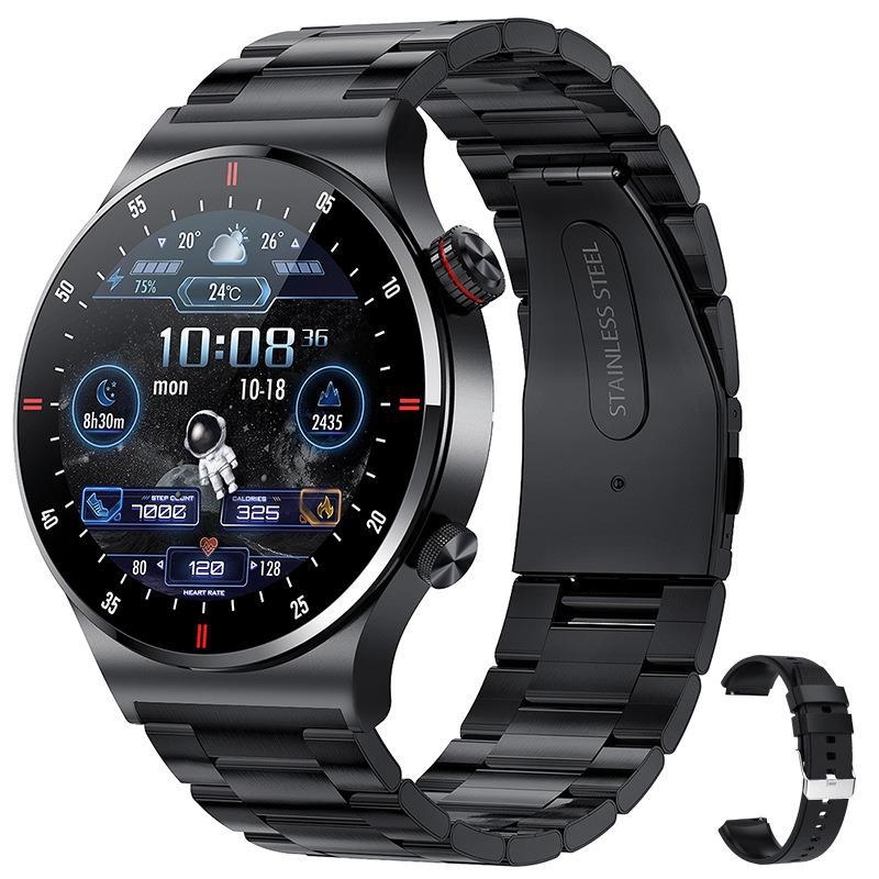 Smart Watch Black Steel Ip67