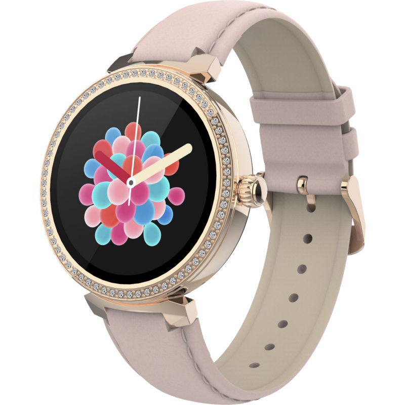 Denver Swc 342 Dame Smartwatch Puls Blodilt Rose Gold Med Smukke Sten