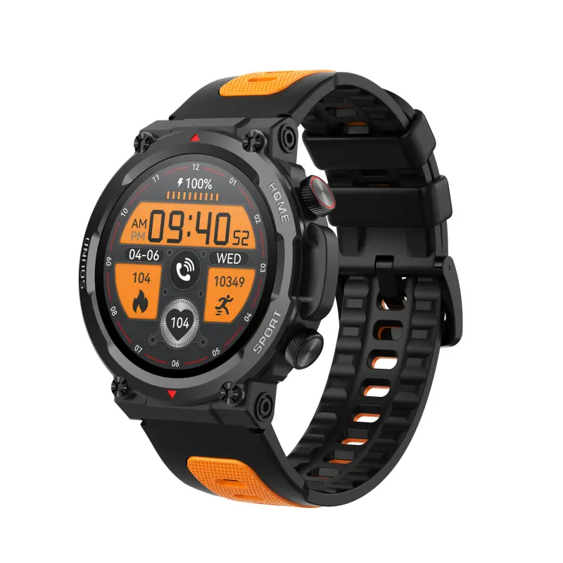 S56t Touch Screen Smartwatch Ip67 Vandtæt Aktivitets Med Skridttæller Sort