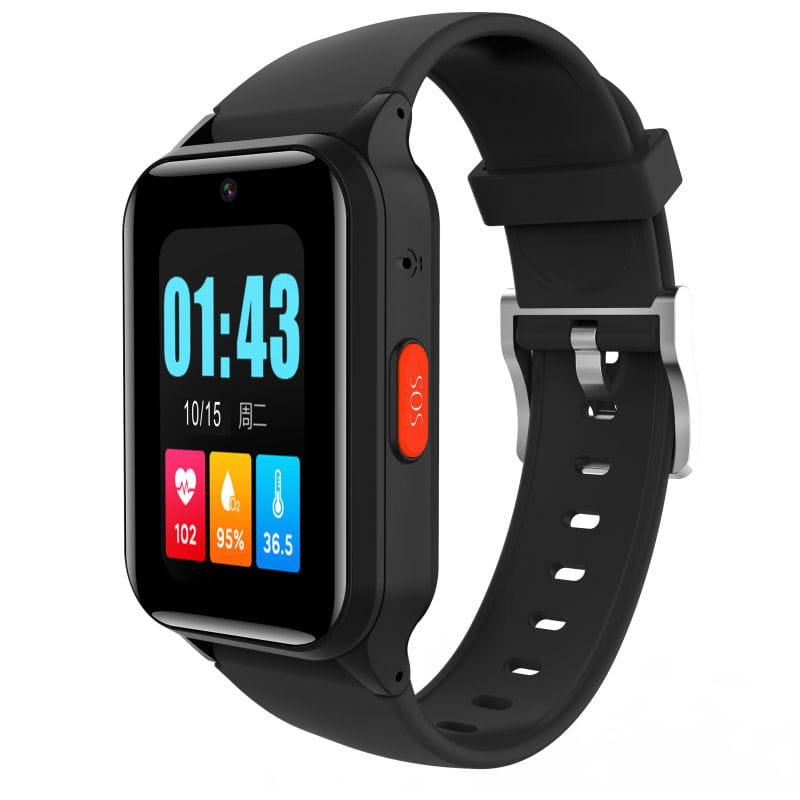 Senior Smartwatch Med Gps Sos Videokald Faldalarm Model Titanium