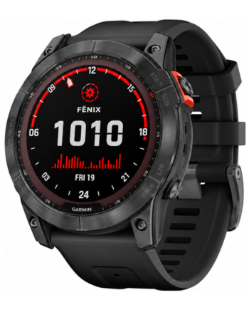 Brugt Garmin Fenix Sapphire Solar 51mm  Sort Som