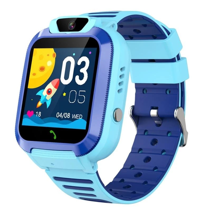 Dh11 Børne Smartwatch Med Videoopkald Wifi Position Forældrekontrol Blå