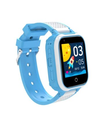 Dh9s Vandtæt Gps Smartwatch Til Børn Med Geo Hegn Videoopkald Spil Blå