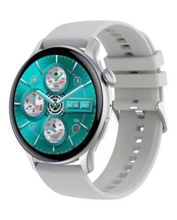 Hk85 Smartwatch Rund  Amoled Touch Screen Silver