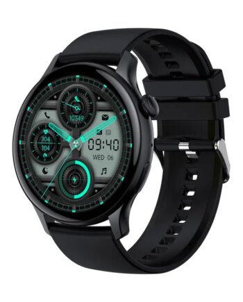 Hk85 Smartwatch Rund  Amoled Touch Screen Sort