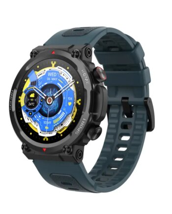 S56t Touch Screen Smartwatch Ip67 Vandtæt Aktivitets Med Skridttæller Lagoon Blue